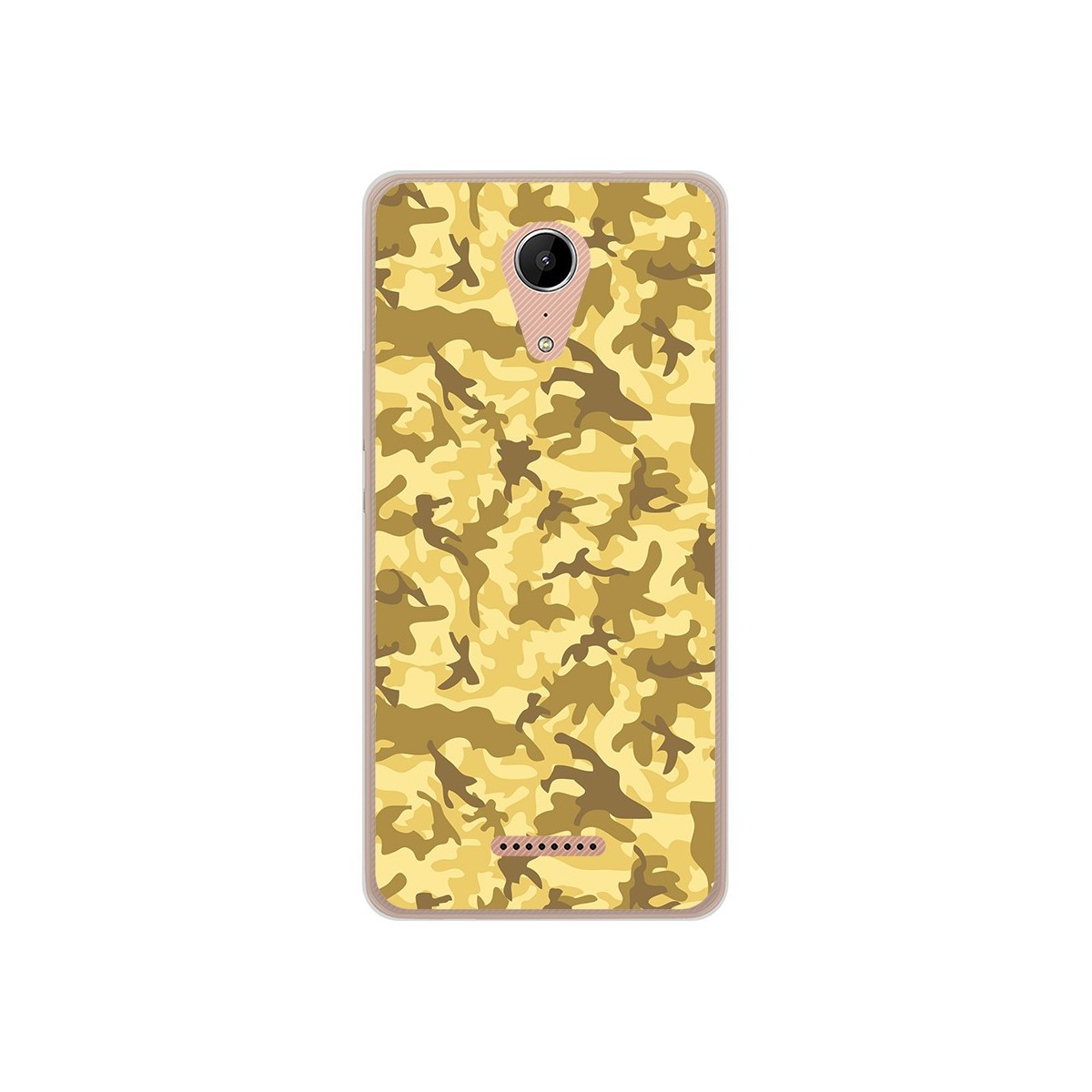 Funda Gel Tpu para Wiko Tommy2 Diseño Sand Camuflaje Dibujos