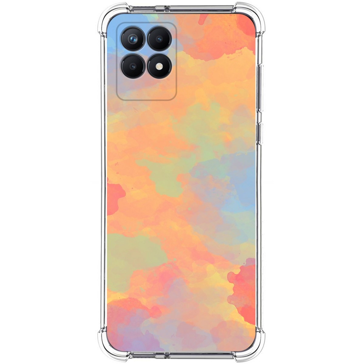 Funda Silicona Antigolpes para Realme Narzo 50 diseño Acuarela 08 Dibujos