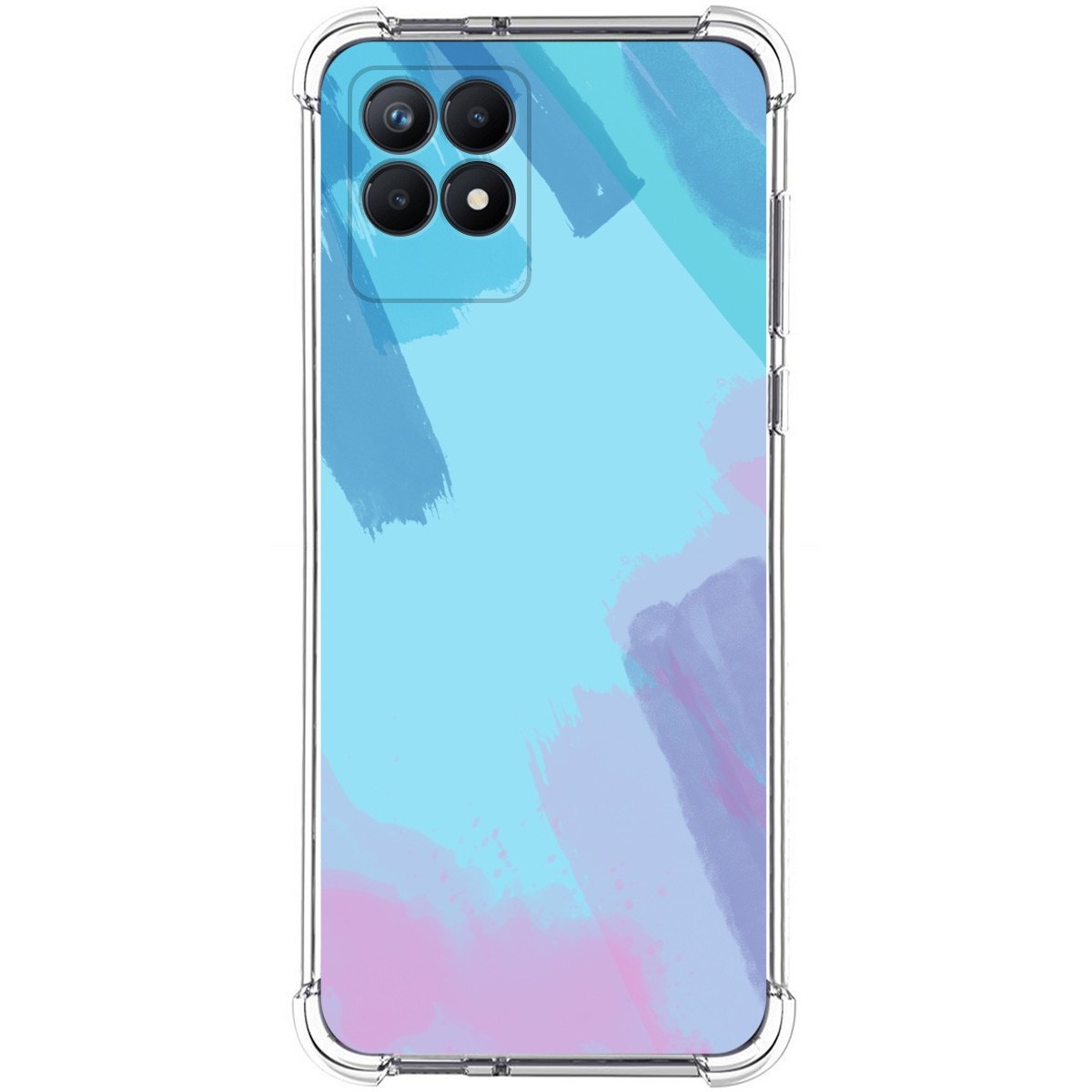 Funda Silicona Antigolpes para Realme Narzo 50 diseño Acuarela 10 Dibujos