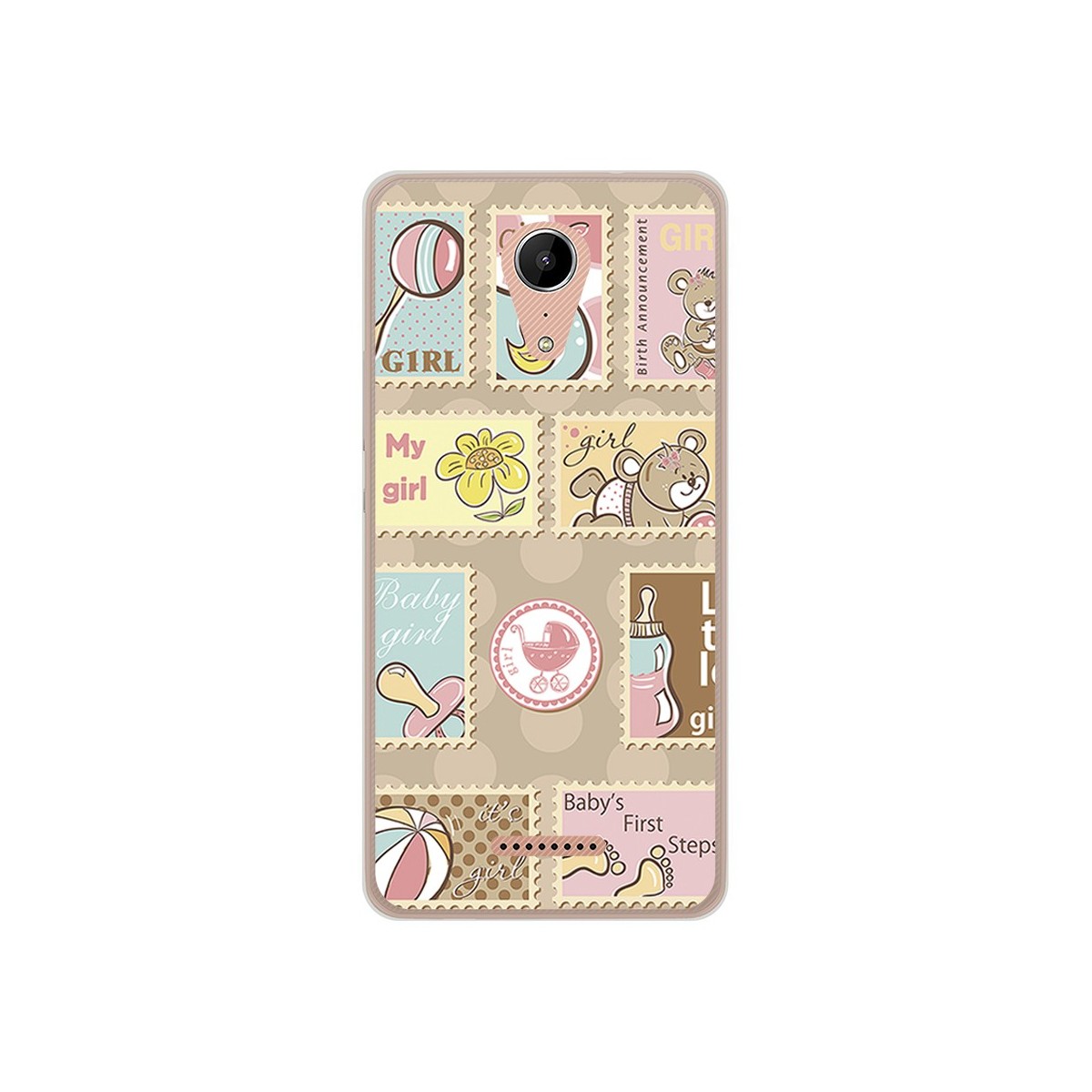 Funda Gel Tpu para Wiko Tommy2 Diseño Sellos Dibujos