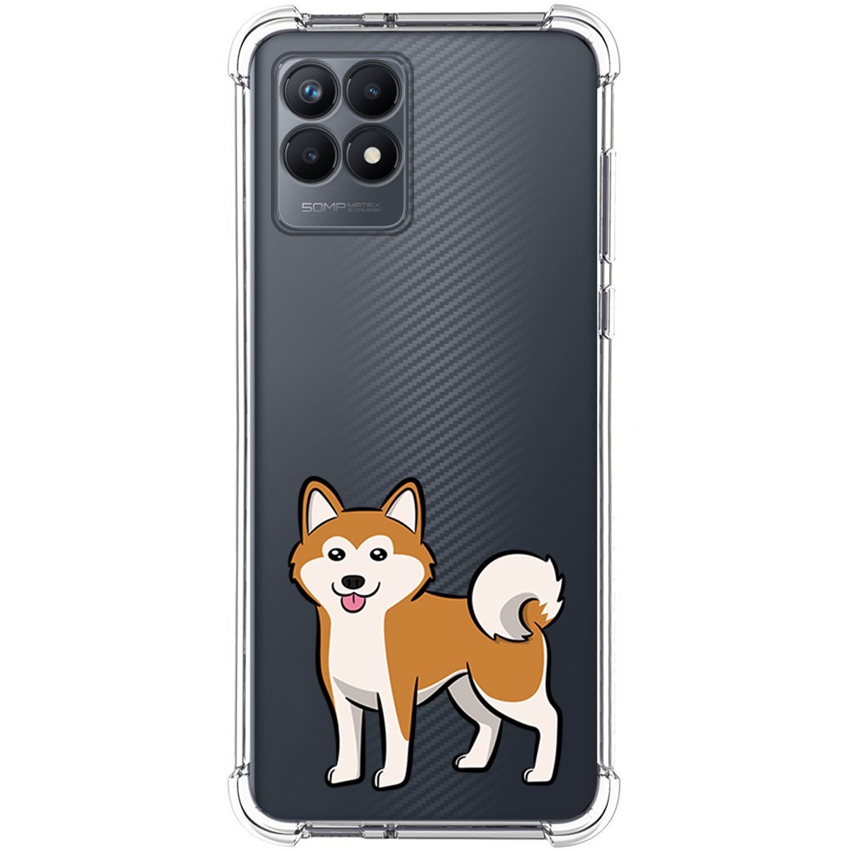 Funda Silicona Antigolpes para Realme Narzo 50 diseño Perros 02 Dibujos