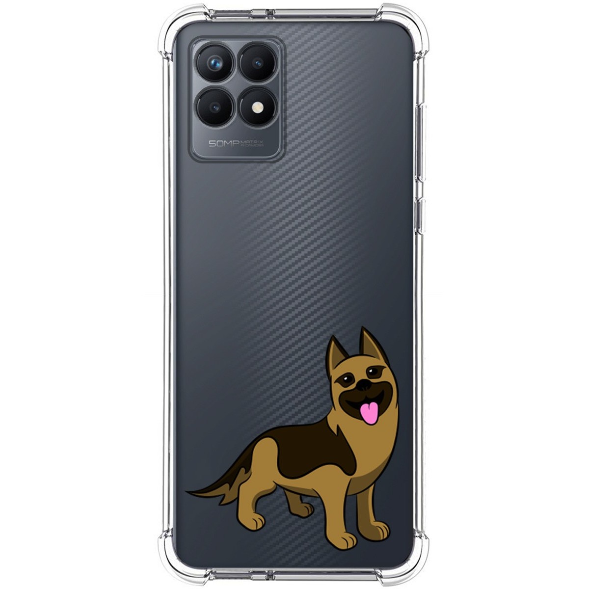 Funda Silicona Antigolpes para Realme Narzo 50 diseño Perros 03 Dibujos
