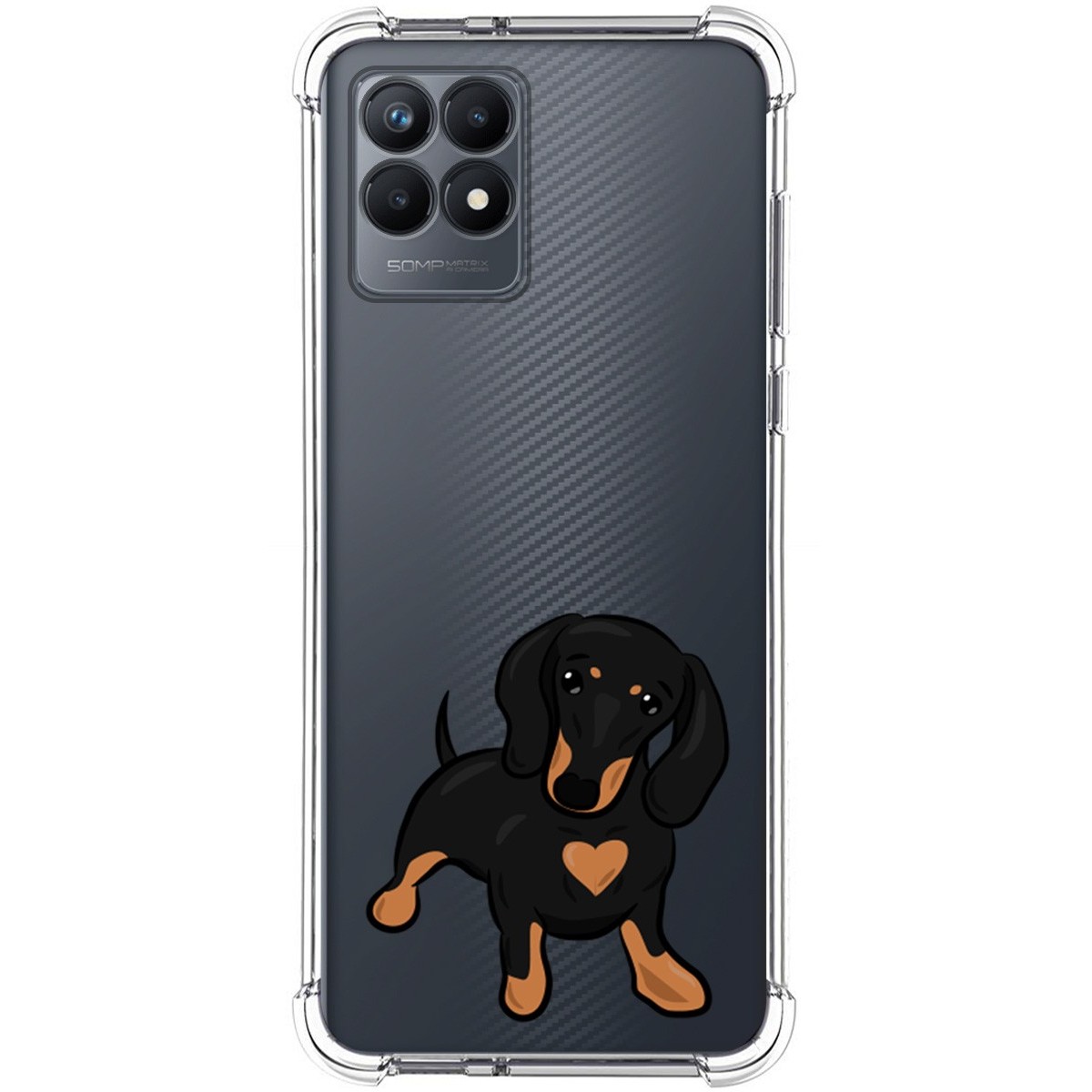 Funda Silicona Antigolpes para Realme Narzo 50 diseño Perros 04 Dibujos