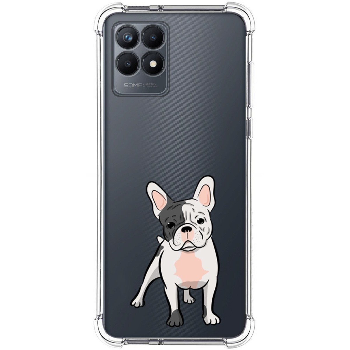 Funda Silicona Antigolpes para Realme Narzo 50 diseño Perros 06 Dibujos