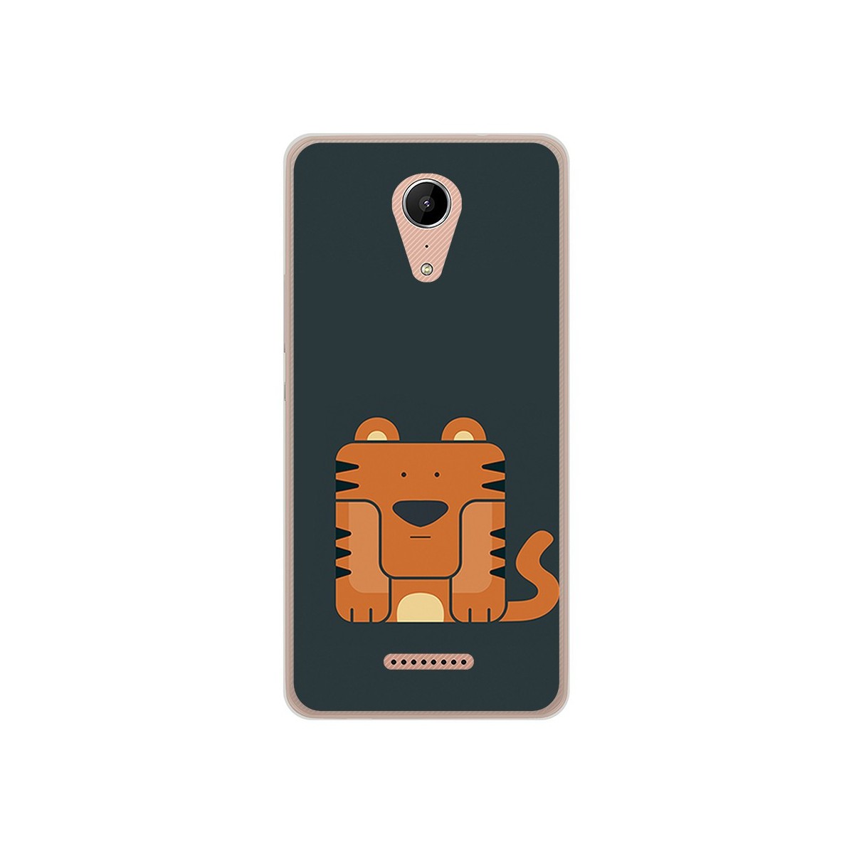 Funda Gel Tpu para Wiko Tommy2 Diseño Tigre Dibujos