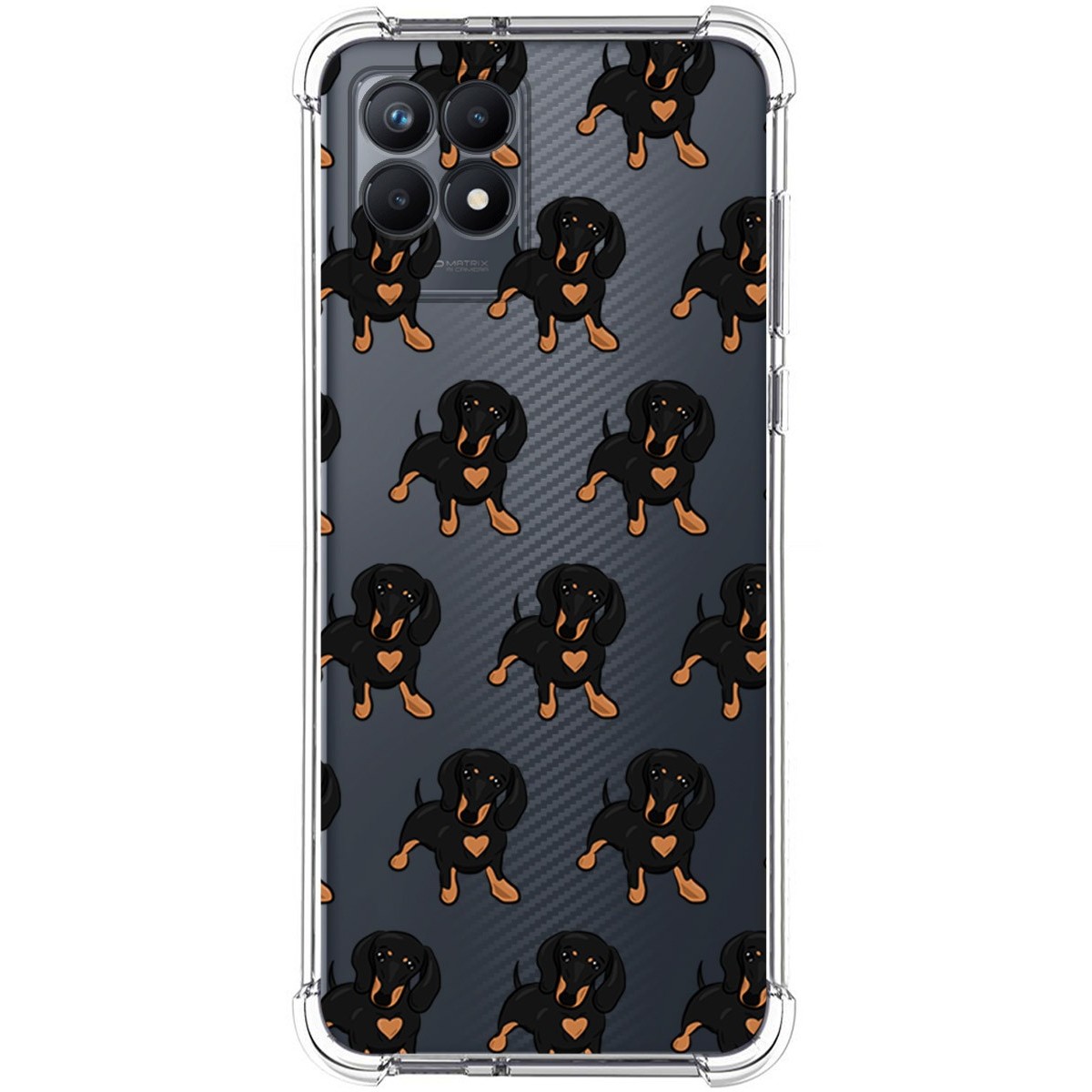 Funda Silicona Antigolpes para Realme Narzo 50 diseño Perros 10 Dibujos