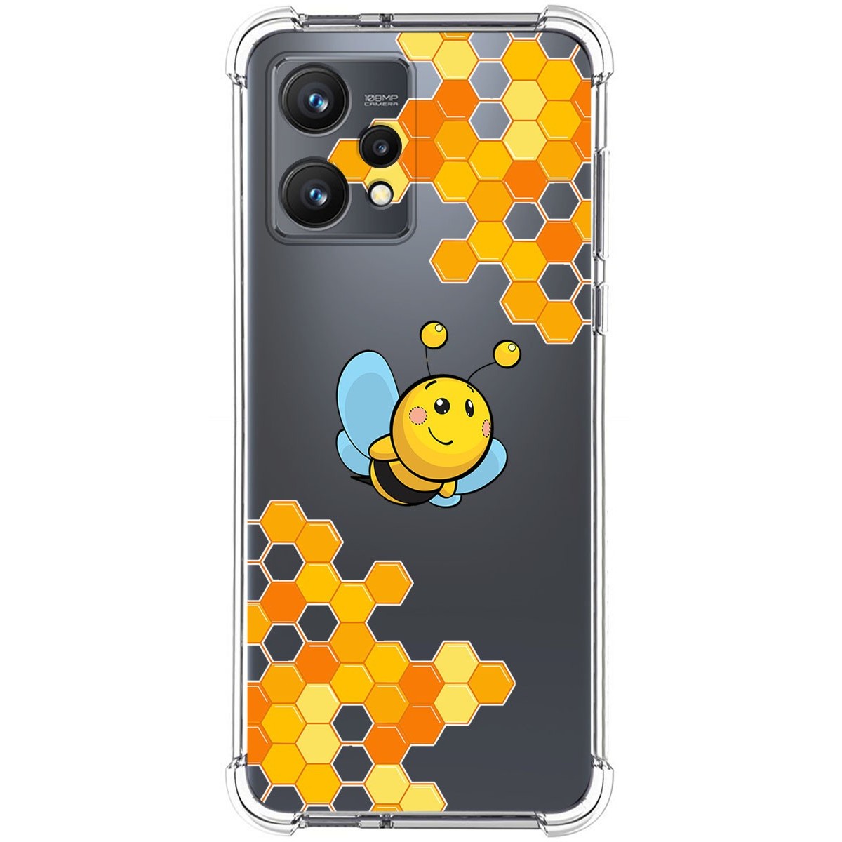 Funda Silicona Antigolpes para Realme 9 4G diseño Abeja Dibujos