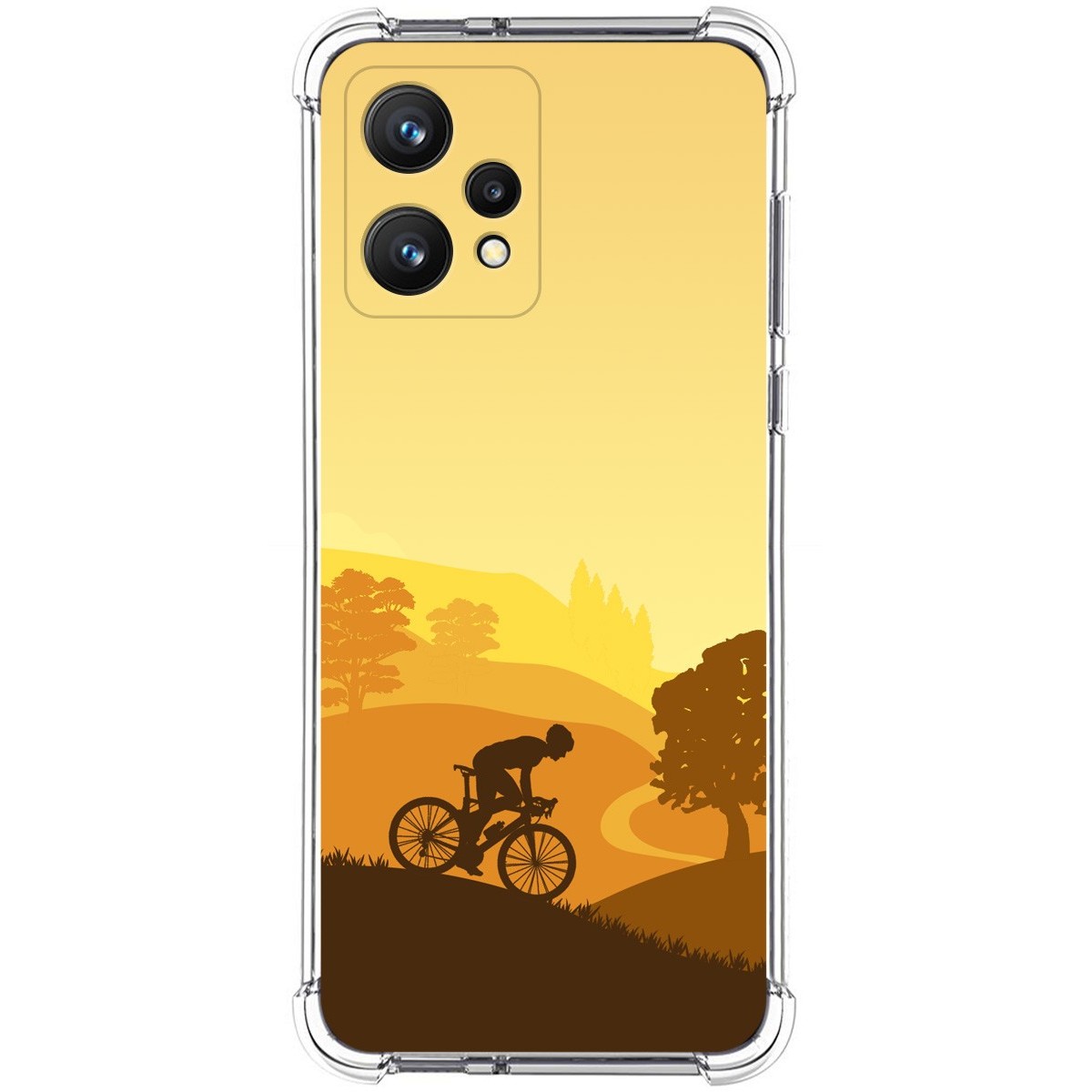 Funda Silicona Antigolpes para Realme 9 4G diseño Ciclista Dibujos