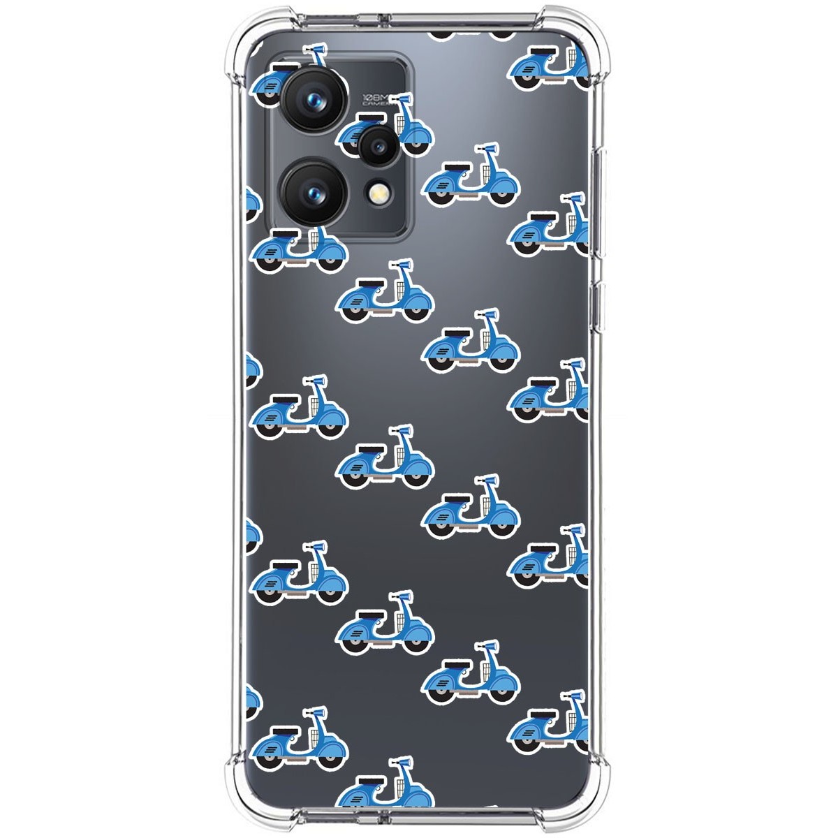 Funda Silicona Antigolpes para Realme 9 4G diseño Scooter Dibujos