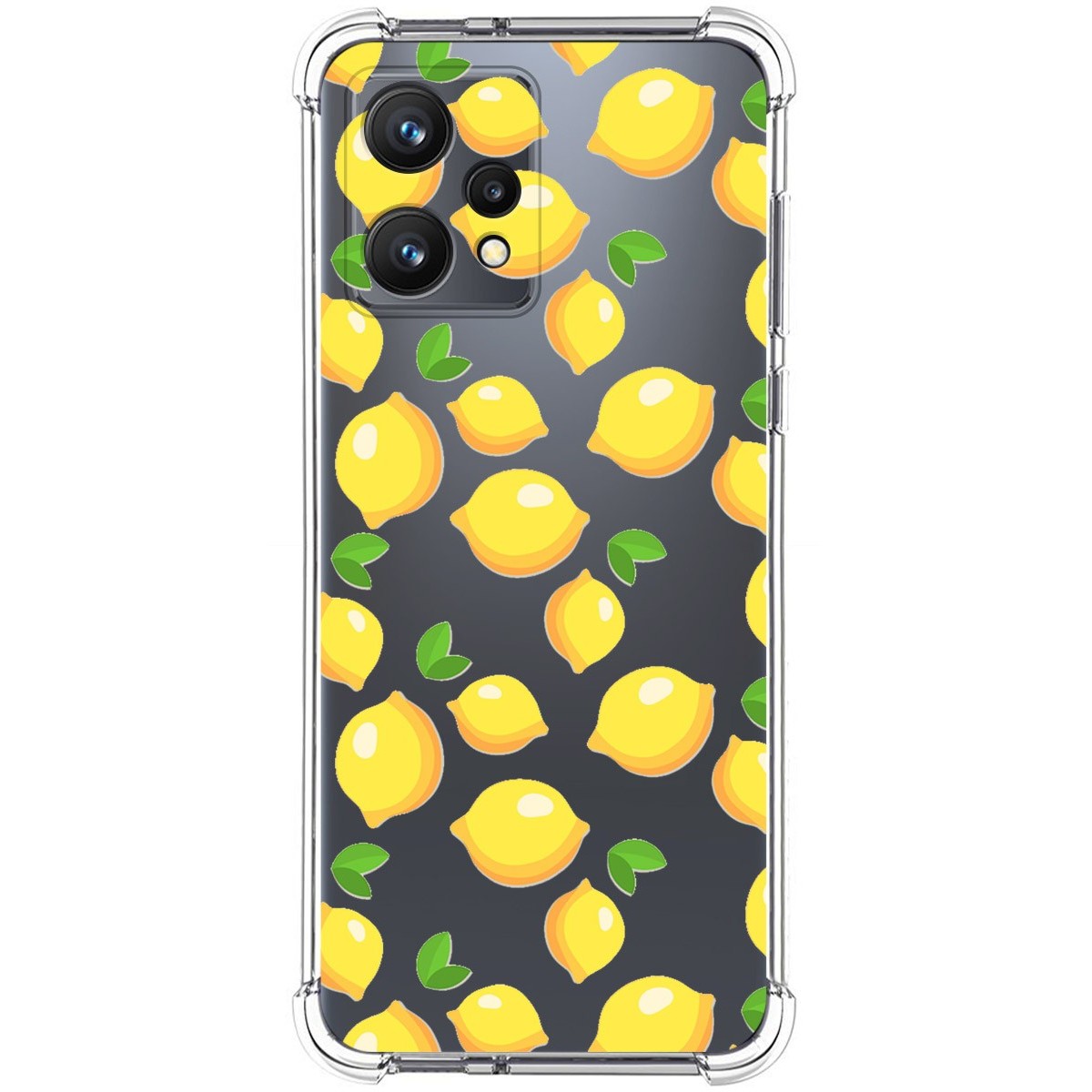 Funda Silicona Antigolpes para Realme 9 4G diseño Limones Dibujos