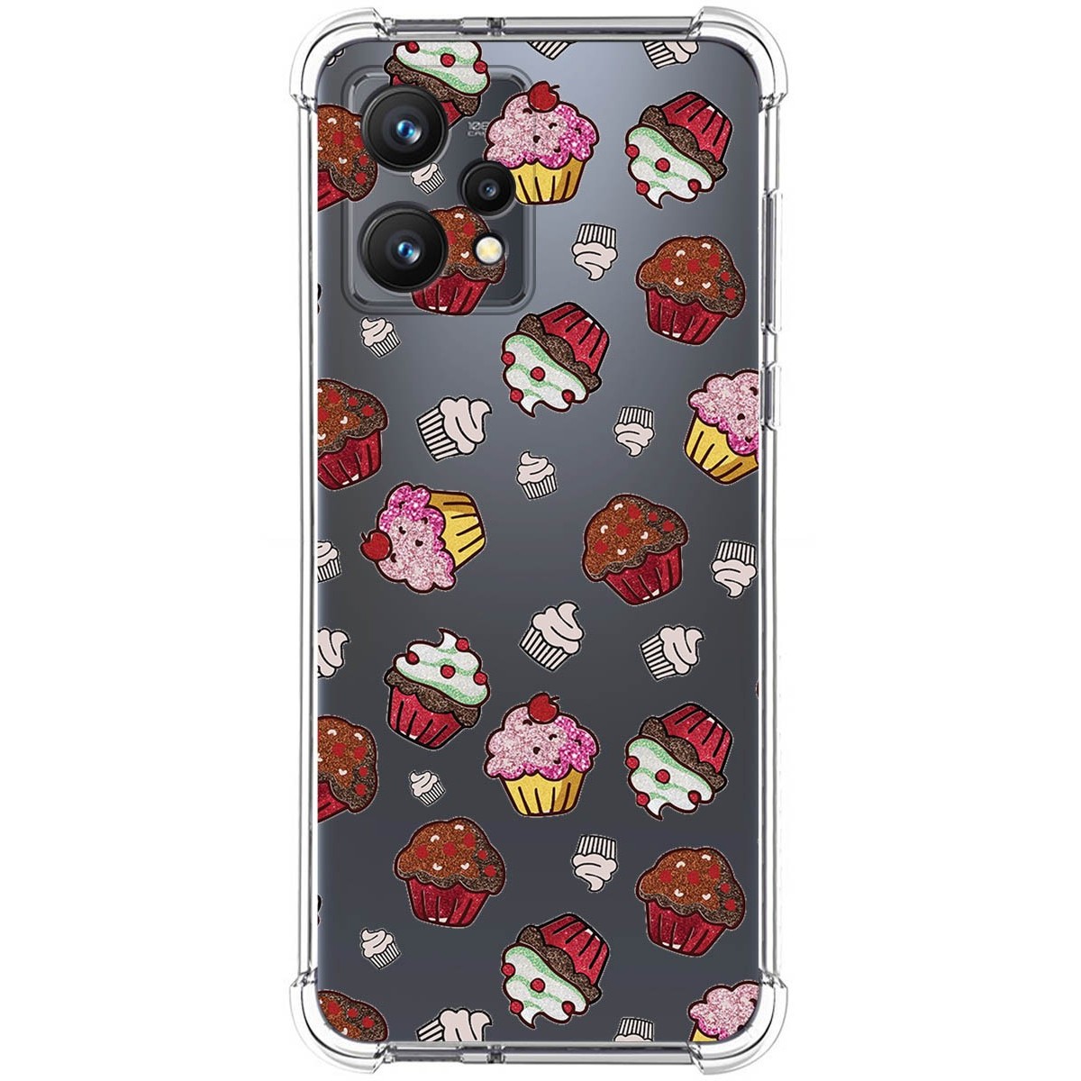 Funda Silicona Antigolpes para Realme 9 4G diseño Muffins Dibujos