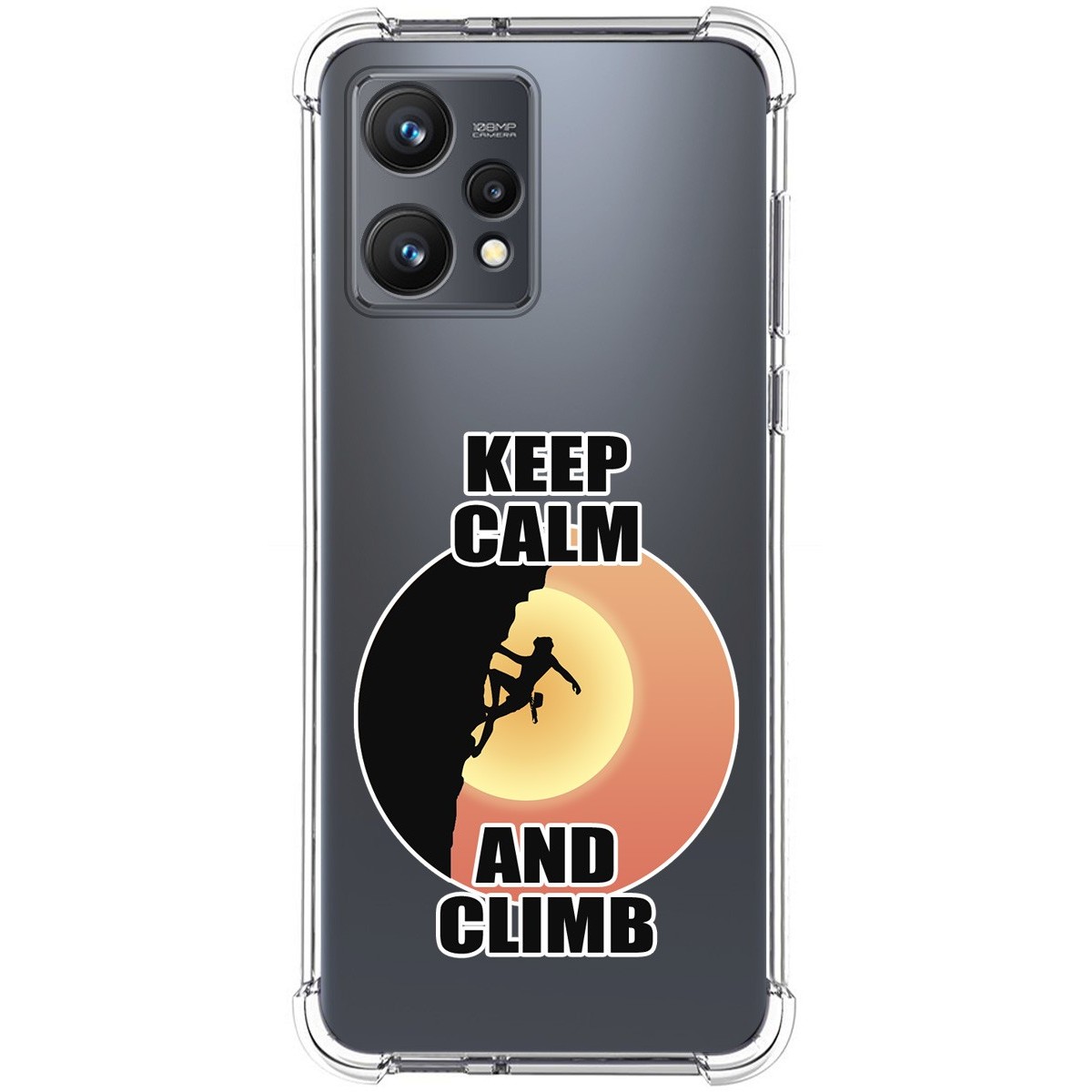 Funda Silicona Antigolpes para Realme 9 4G diseño Mujer Escalada Dibujos