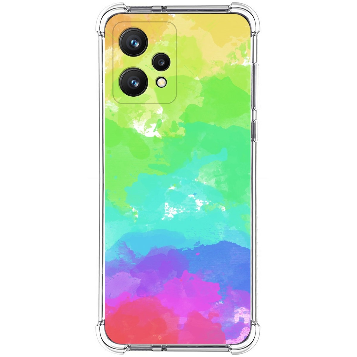 Funda Silicona Antigolpes para Realme 9 4G diseño Acuarela 03 Dibujos