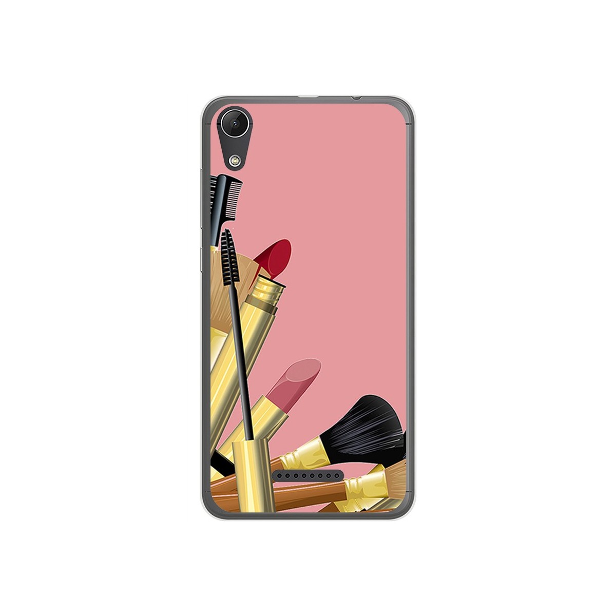 Funda Gel Tpu para Wiko Lenny4 Diseño Brochas Dibujos