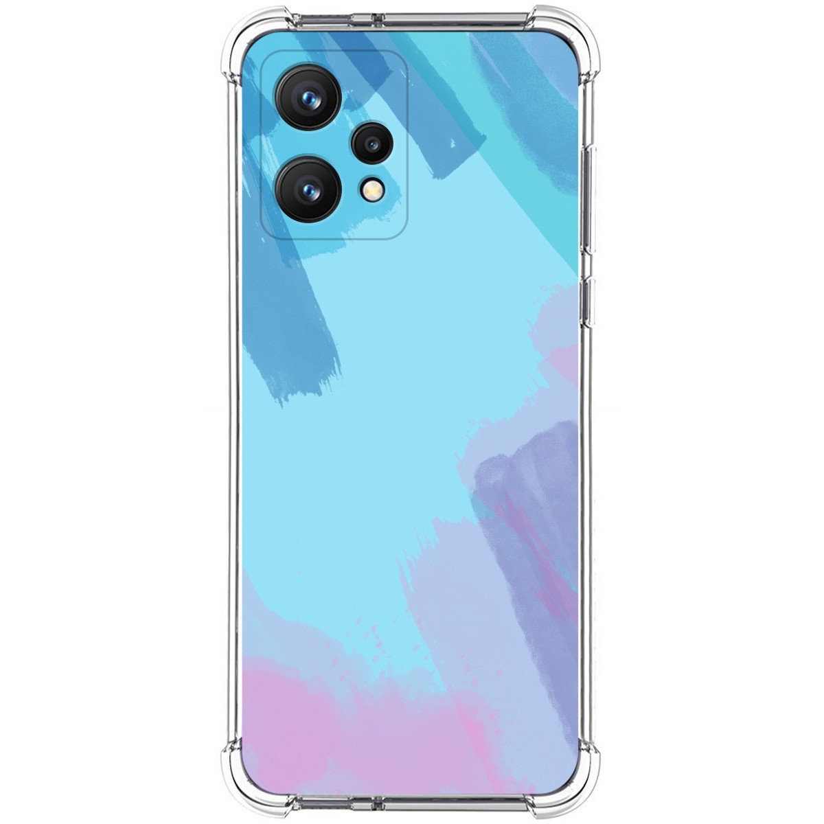 Funda Silicona Antigolpes para Realme 9 4G diseño Acuarela 10 Dibujos