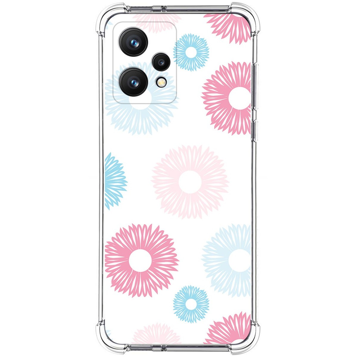 Funda Silicona Antigolpes para Realme 9 4G diseño Flores 06 Dibujos