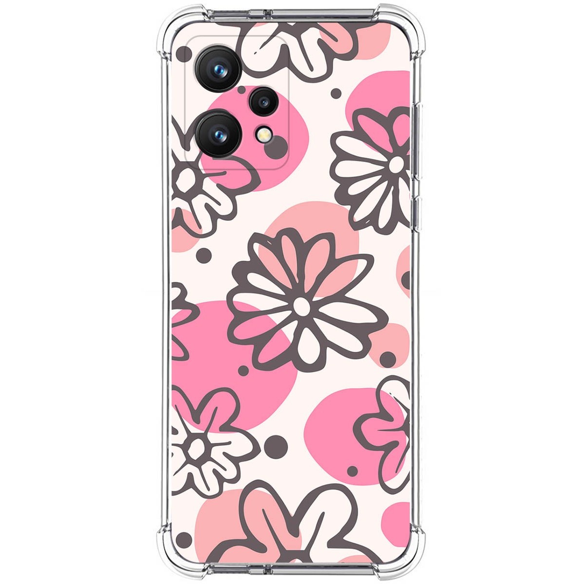 Funda Silicona Antigolpes para Realme 9 4G diseño Flores 09 Dibujos