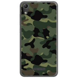 Funda Gel Tpu para Wiko Lenny4 Diseño Camuflaje Dibujos