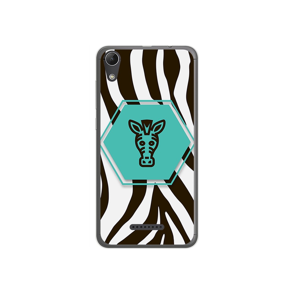 Funda Gel Tpu para Wiko Lenny4 Diseño Cebra Dibujos