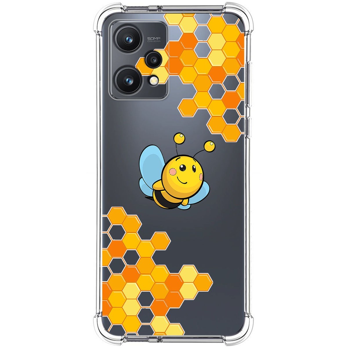 Funda Silicona Antigolpes para Realme 9 5G diseño Abeja Dibujos