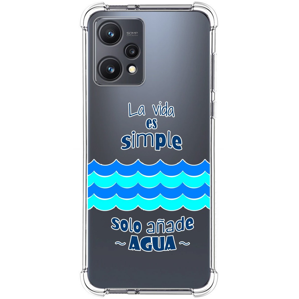Funda Silicona Antigolpes para Realme 9 5G diseño Agua Dibujos
