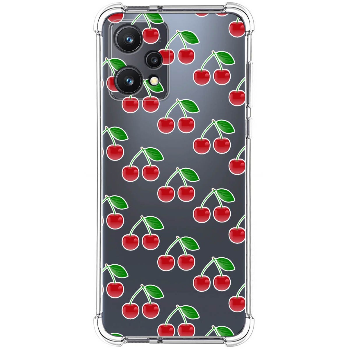 Funda Silicona Antigolpes para Realme 9 5G diseño Cerezas Dibujos