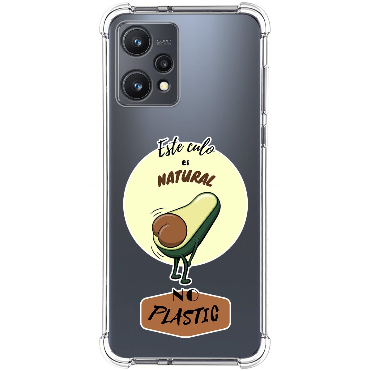 Funda Silicona Antigolpes para Realme 9 5G diseño Culo Natural Dibujos