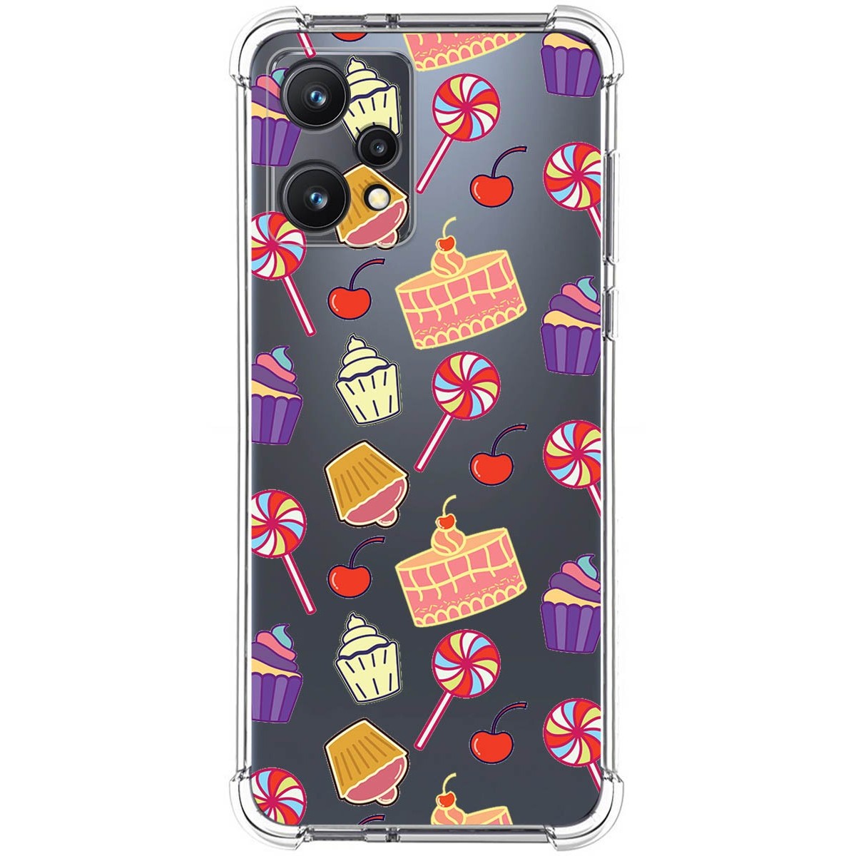 Funda Silicona Antigolpes para Realme 9 5G diseño Dulces 01 Dibujos