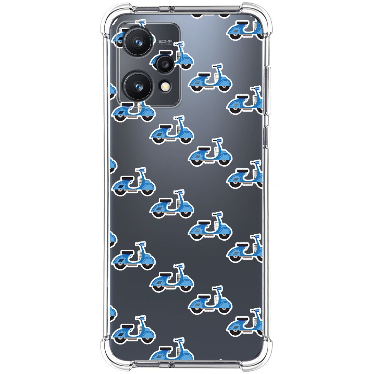 Funda Silicona Antigolpes para Realme 9 5G diseño Scooter Dibujos