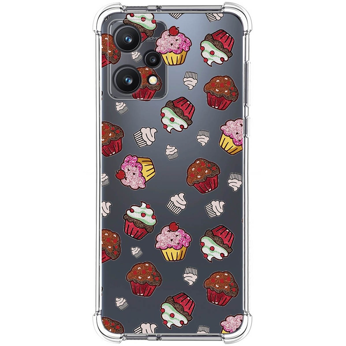 Funda Silicona Antigolpes para Realme 9 5G diseño Muffins Dibujos
