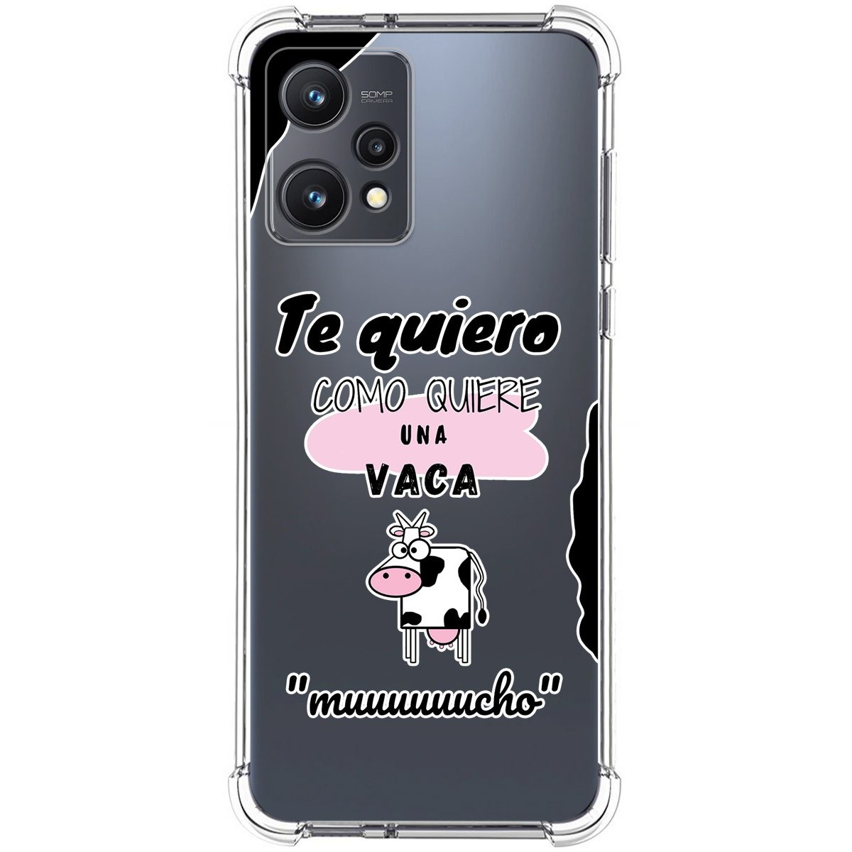 Funda Silicona Antigolpes para Realme 9 5G diseño Vaca Dibujos