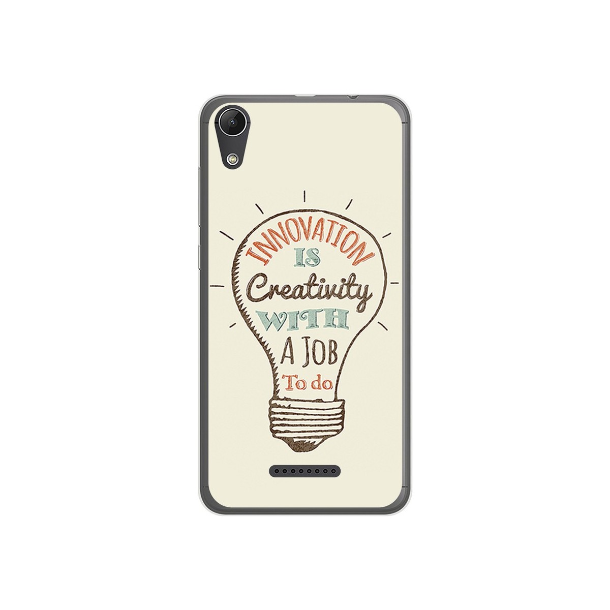 Funda Gel Tpu para Wiko Lenny4 Diseño Creativity Dibujos