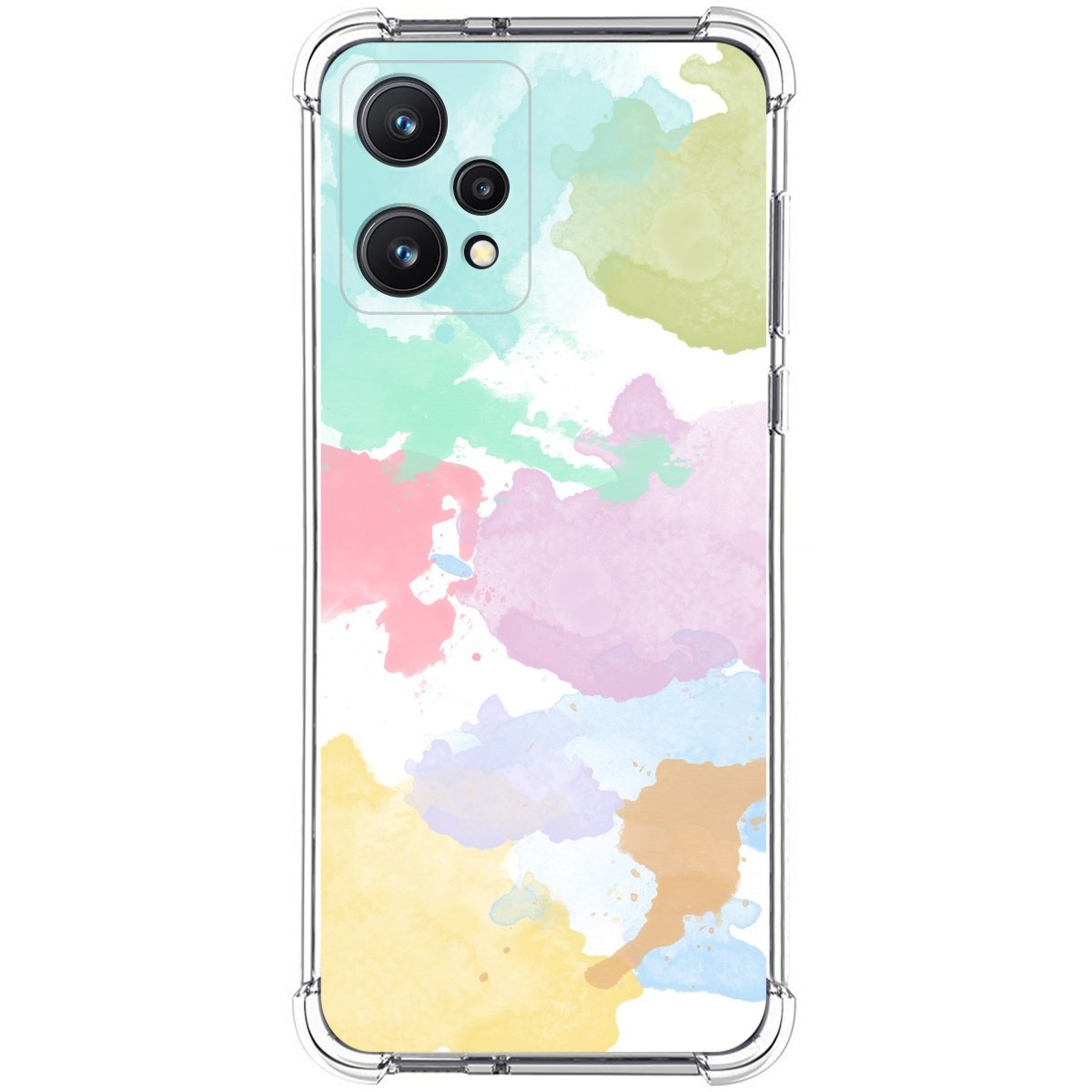 Funda Silicona Antigolpes para Realme 9 5G diseño Acuarela 11 Dibujos