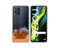 Funda Silicona Transparente para Realme Narzo 50 diseño Bufalo Dibujos