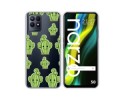 Funda Silicona Transparente para Realme Narzo 50 diseño Cactus Dibujos
