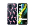 Funda Silicona Transparente para Realme Narzo 50 diseño Flamenco Dibujos