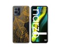 Funda Silicona Transparente para Realme Narzo 50 diseño Hojas Dibujos