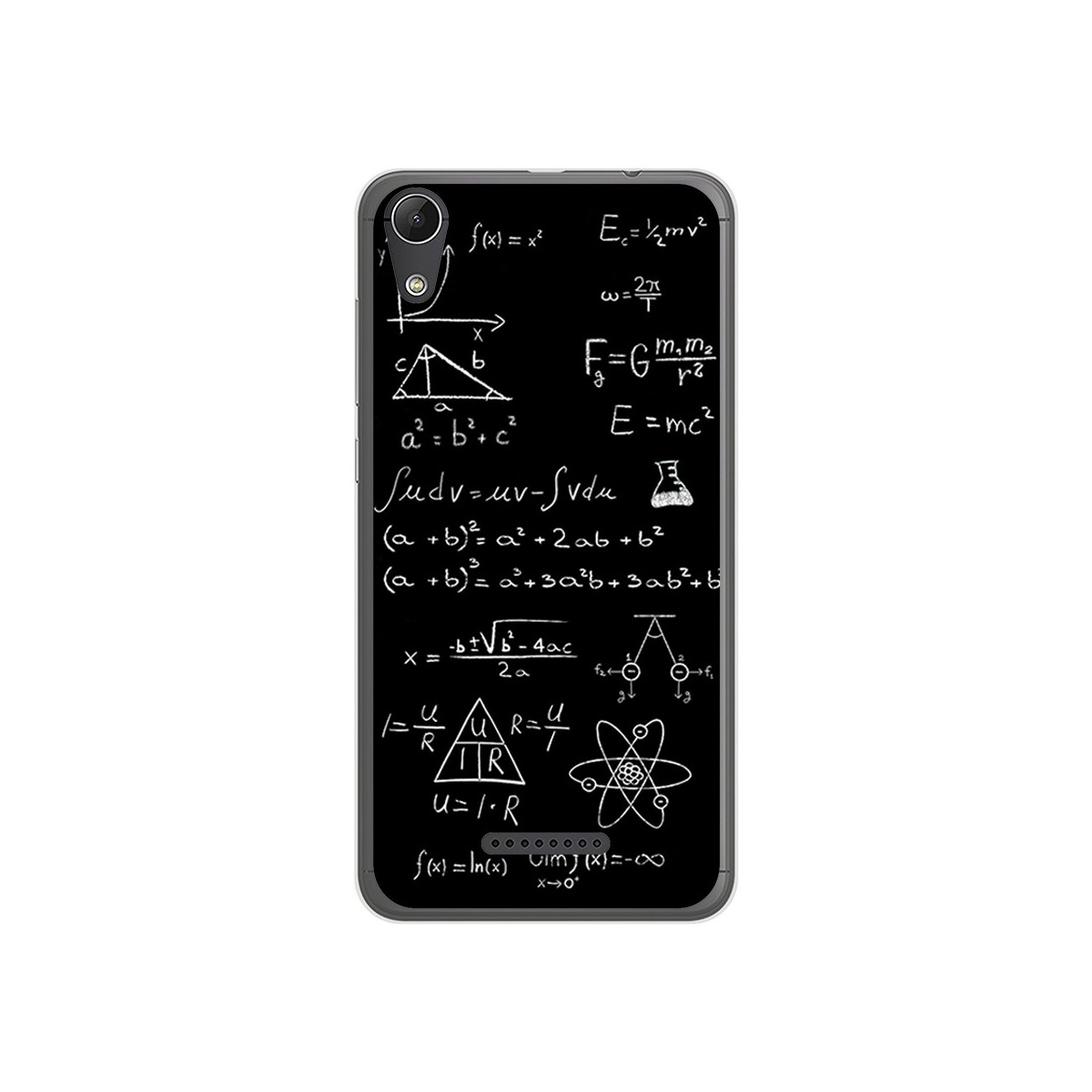Funda Gel Tpu para Wiko Lenny4 Diseño Formulas Dibujos