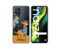Funda Silicona Transparente para Realme Narzo 50 diseño Jirafa Dibujos