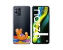 Funda Silicona Transparente para Realme Narzo 50 diseño Leopardo Dibujos