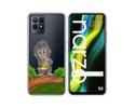 Funda Silicona Transparente para Realme Narzo 50 diseño Mono Dibujos