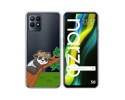 Funda Silicona Transparente para Realme Narzo 50 diseño Panda Dibujos