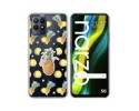 Funda Silicona Transparente para Realme Narzo 50 diseño Piña Dibujos