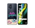 Funda Silicona Transparente para Realme Narzo 50 diseño Summer Dibujos