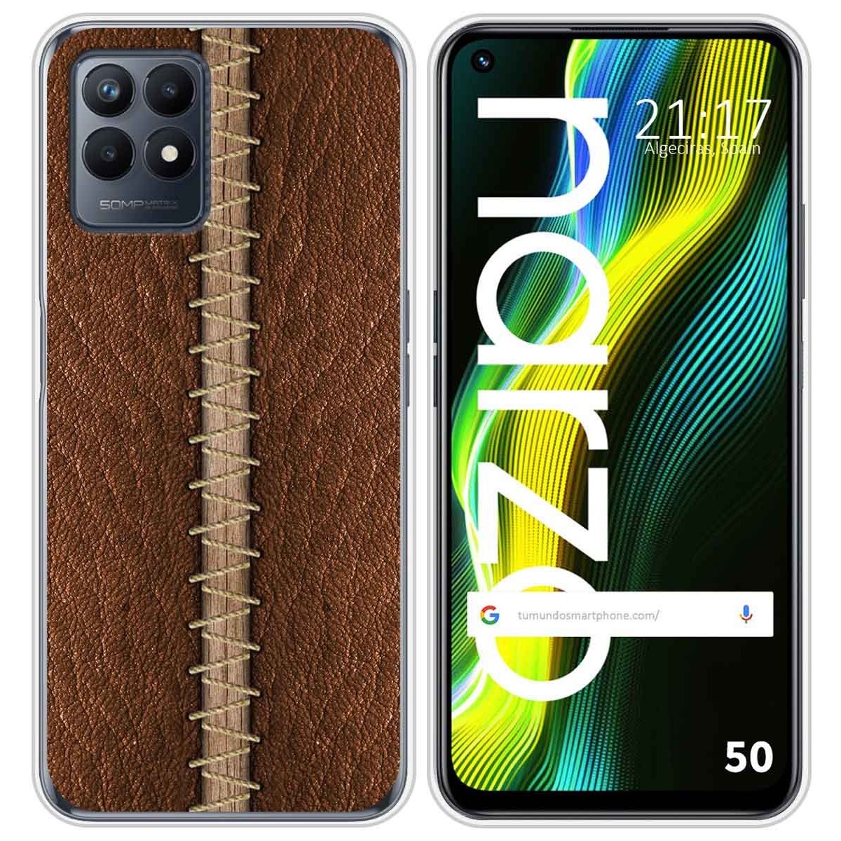 Funda Silicona para Realme Narzo 50 diseño Cuero 01 Dibujos