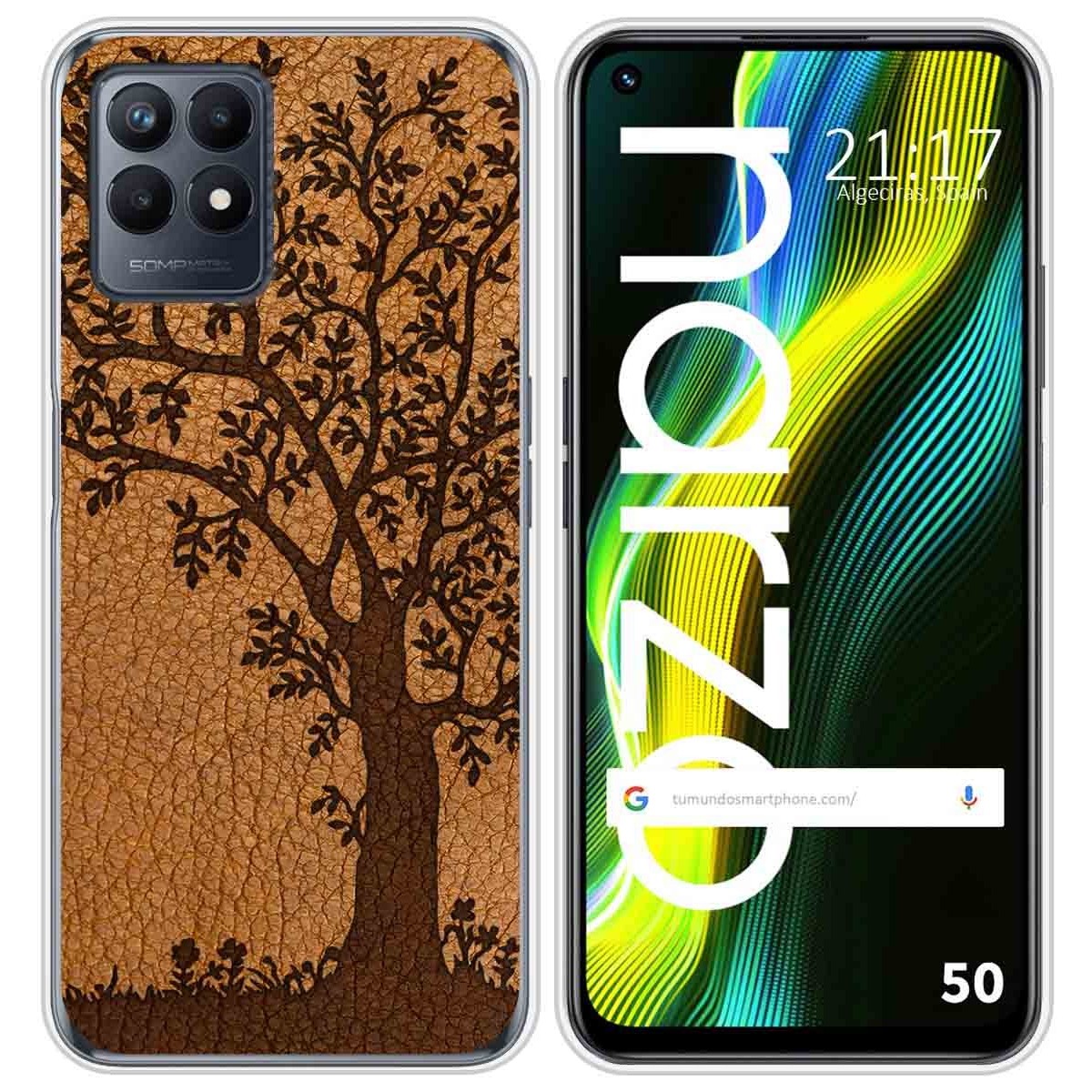 Funda Silicona para Realme Narzo 50 diseño Cuero 03 Dibujos