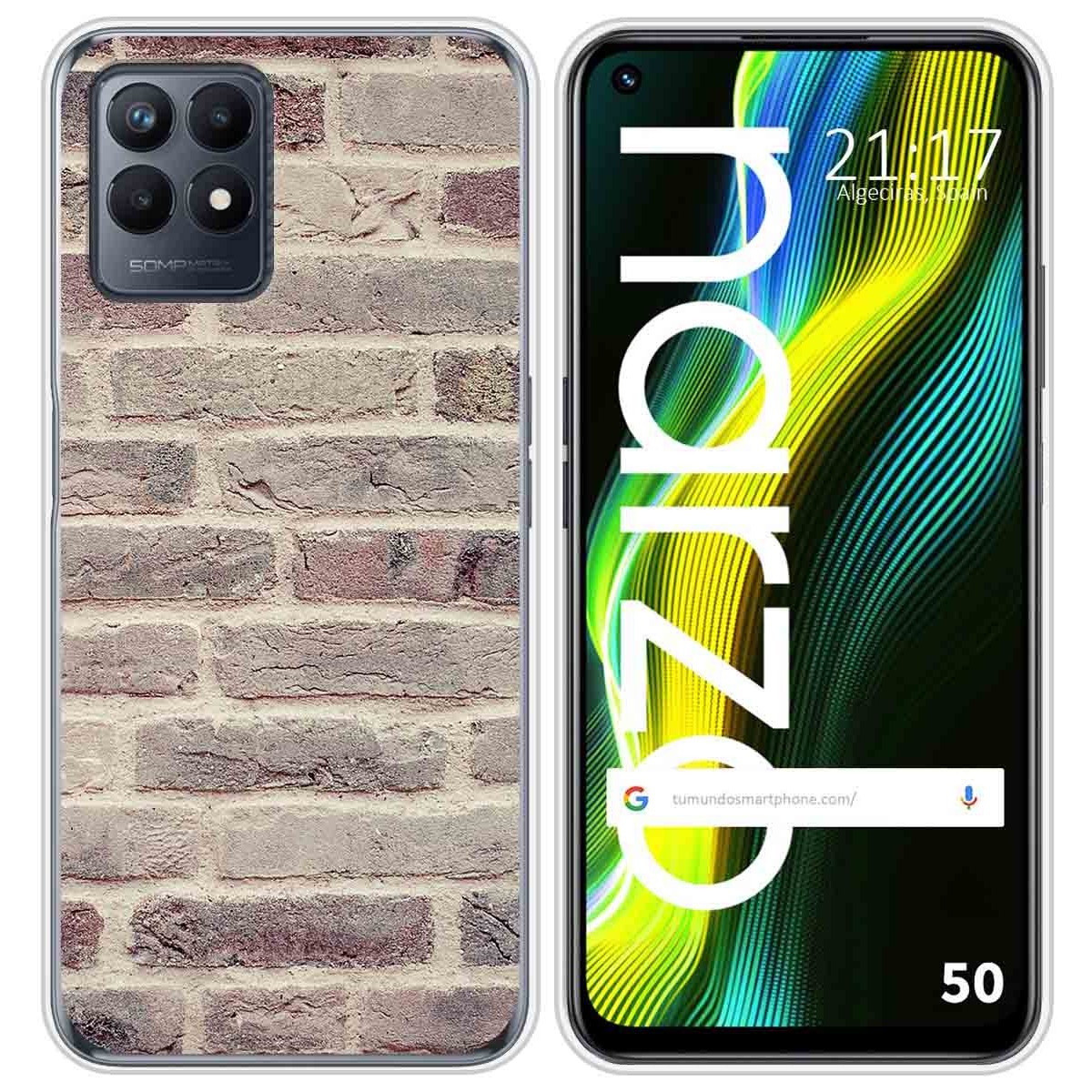 Funda Silicona para Realme Narzo 50 diseño Ladrillo 01 Dibujos
