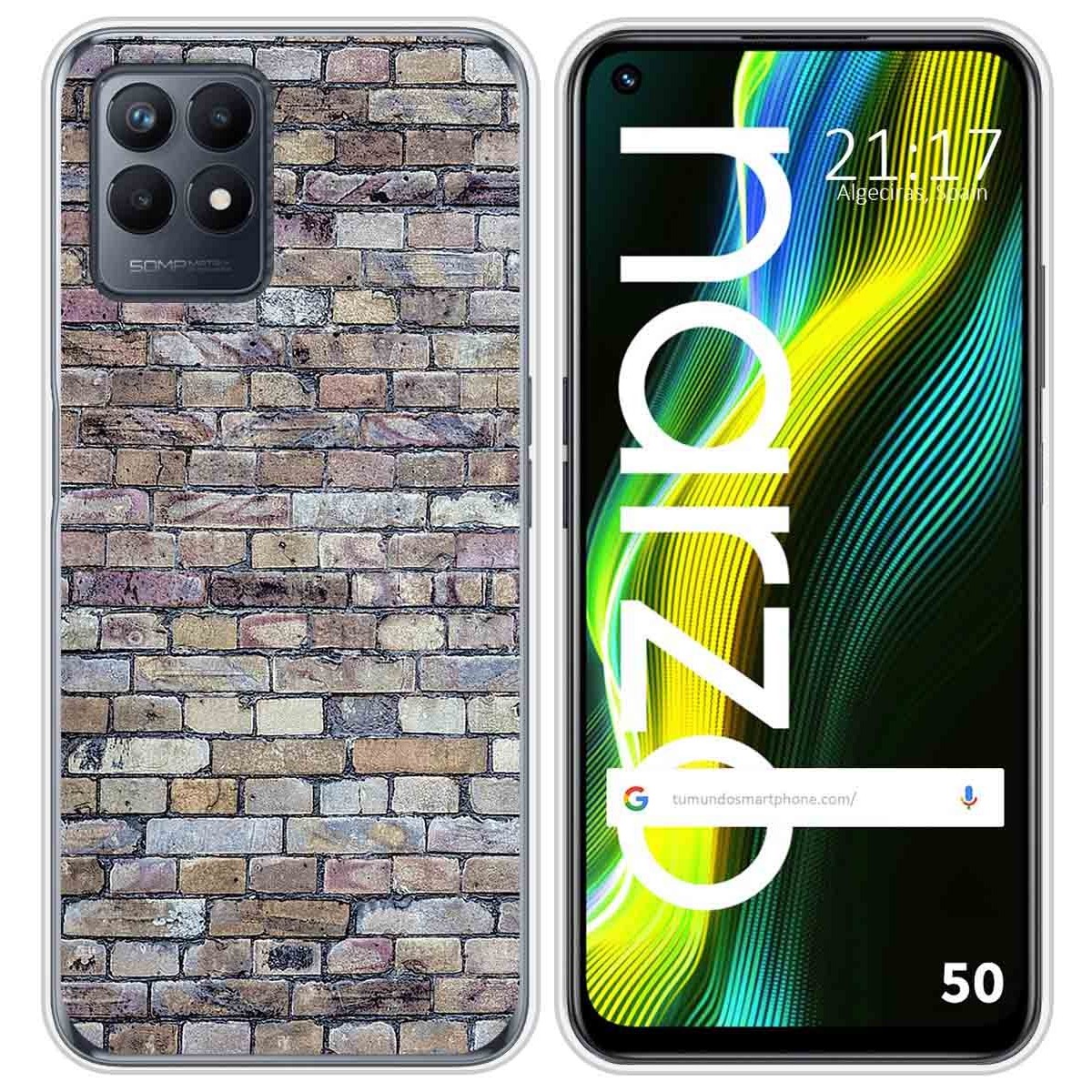 Funda Silicona para Realme Narzo 50 diseño Ladrillo 02 Dibujos