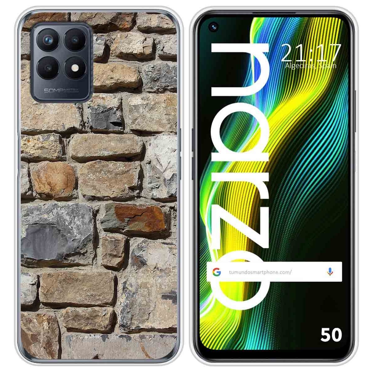 Funda Silicona para Realme Narzo 50 diseño Ladrillo 03 Dibujos