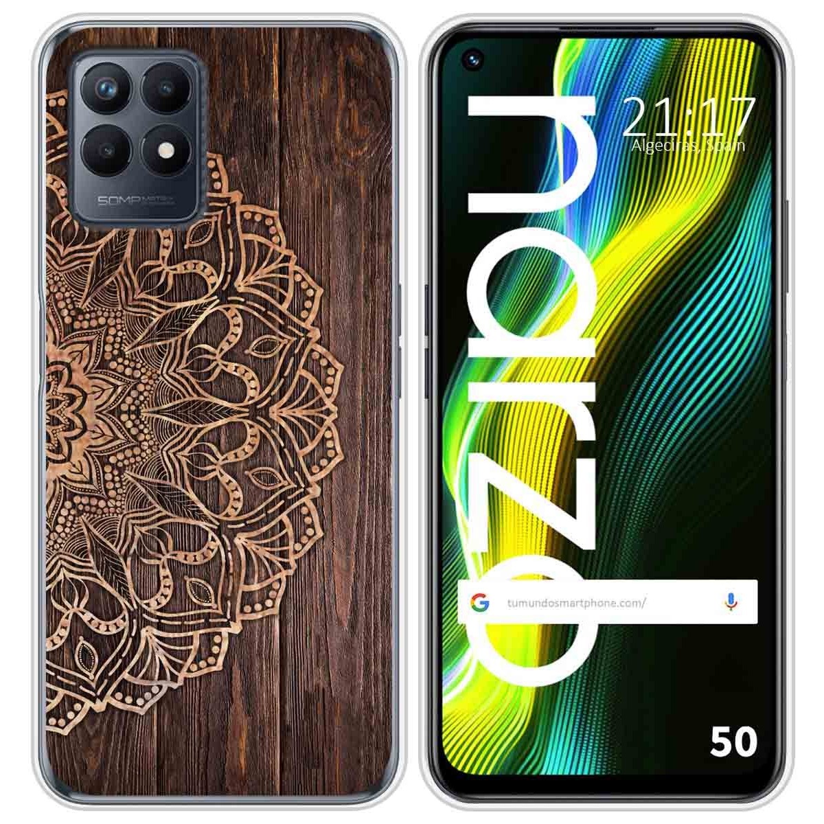Funda Silicona para Realme Narzo 50 diseño Madera 06 Dibujos